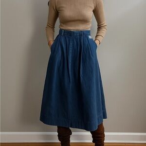 Vintage Pre 1971 LEVI'S Big E A-Line Skirt Boho Chic Cottagecore Festival